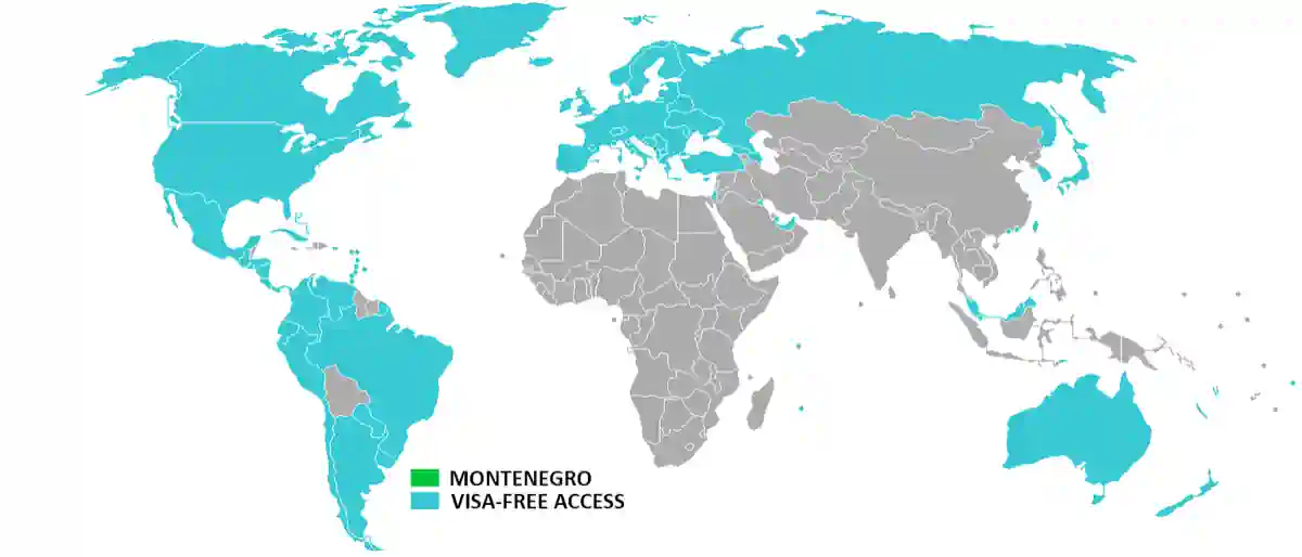 Countries With Visa-Free Entry to Montenegro