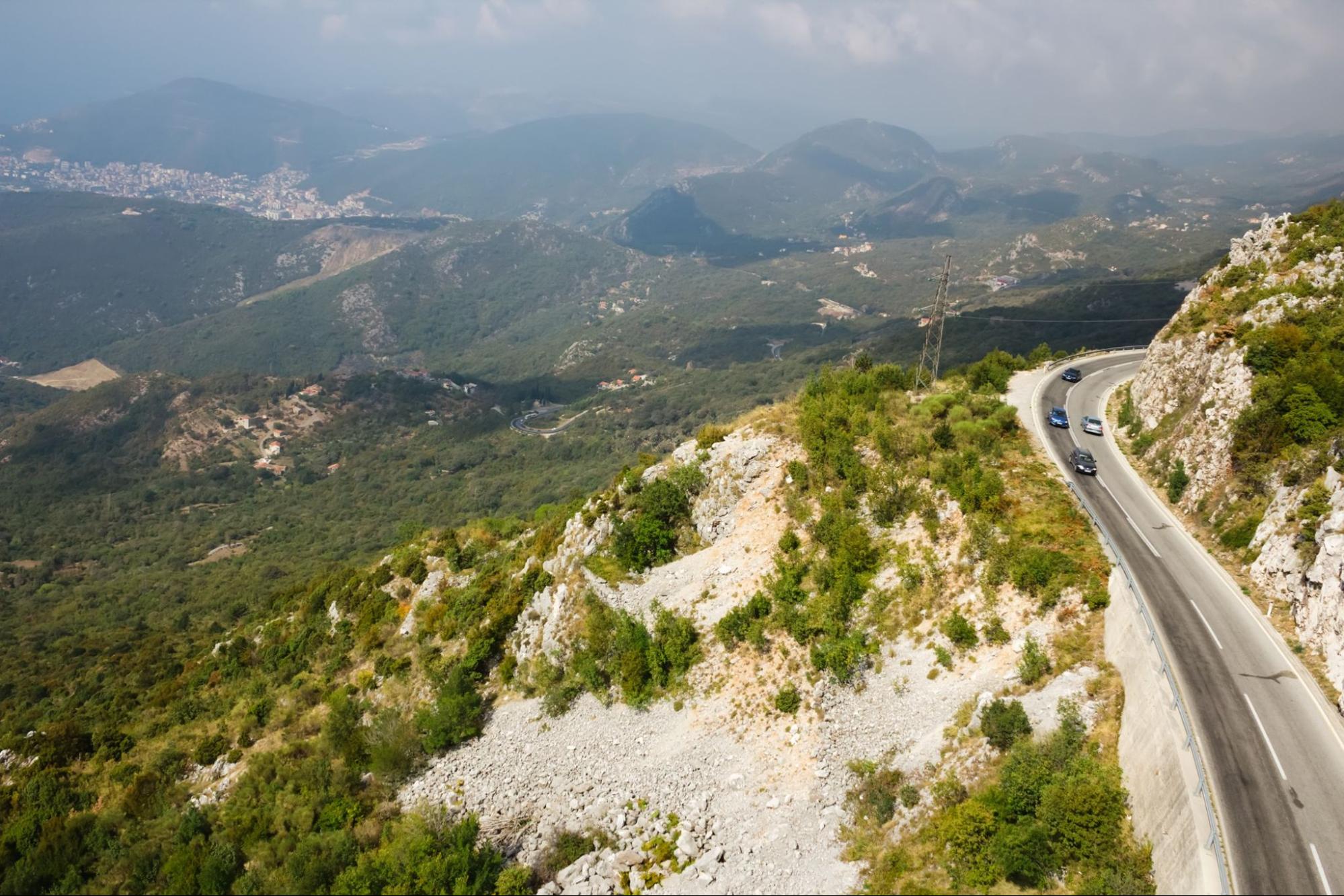 Mountain road in Montenegro