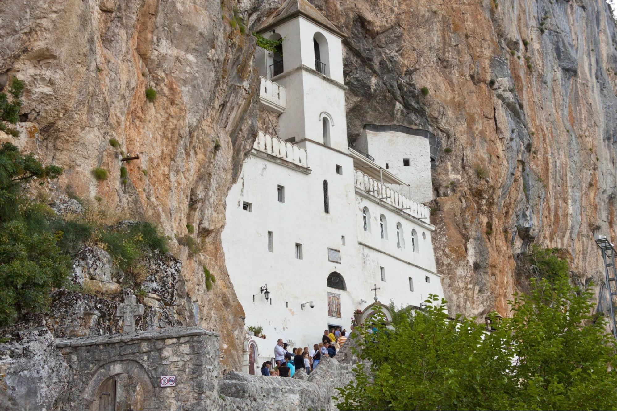 Montenegro, Balkans, view on Ostrog ortodox Monastery